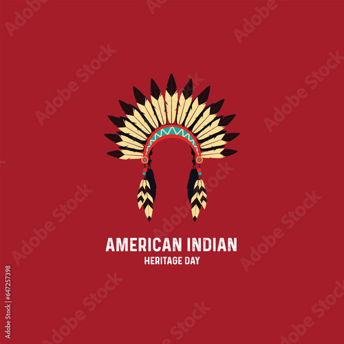 American Indian Heritage Day. American Indian Heritage creative concept.