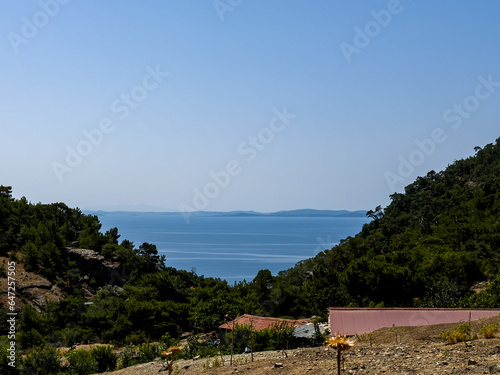 Adatepe is an old Turkish village in Kucukkuyu, Canakkale. , Zeus watched the Trojan War from an altar near Adatepe photo