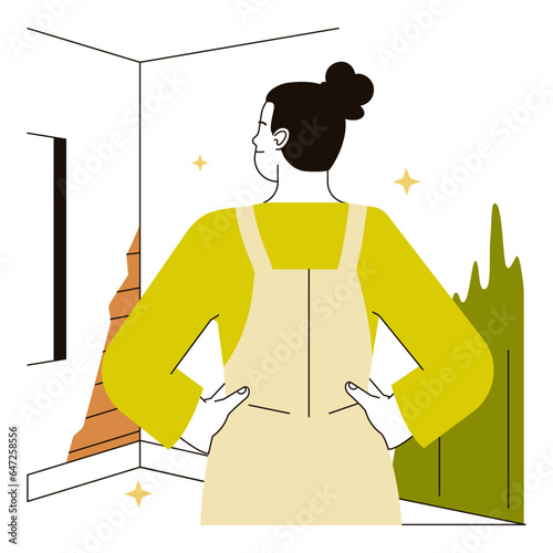 Retrofit movement. Old house modernization and improvement for sustainable