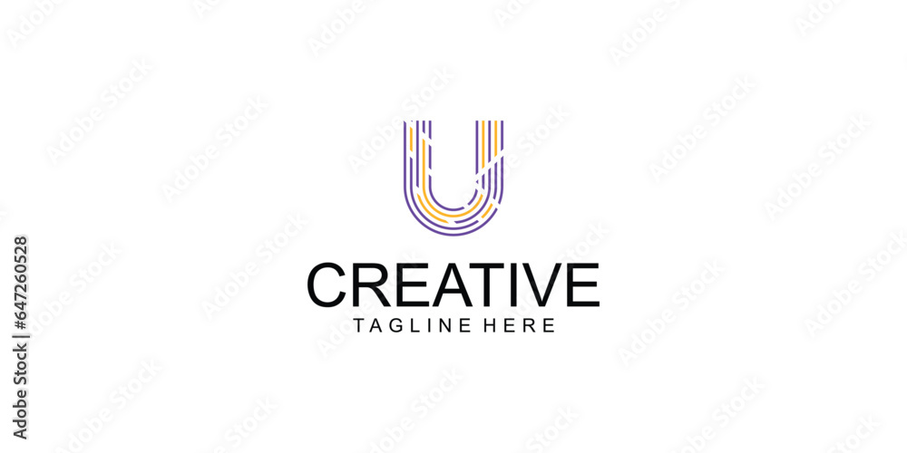 Creative letter U logo design with modern concept| full collor| premium vector Creative letter U logo design with modern concept| full collor| premium vector