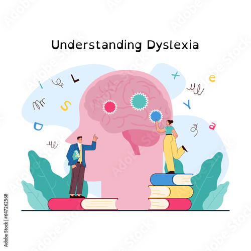 Dyslexia. Learning disorder or disability. Reading, writing or understanding