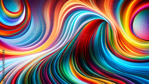 abstract colorful background with waves and lines