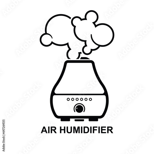 Air humidifier icon isolated on background vector illustration.