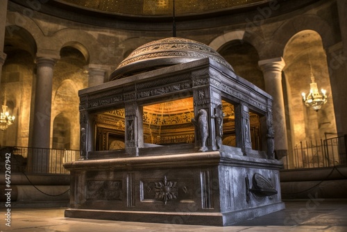 Jesus Christ s tomb of death and resurrection. Generative AI