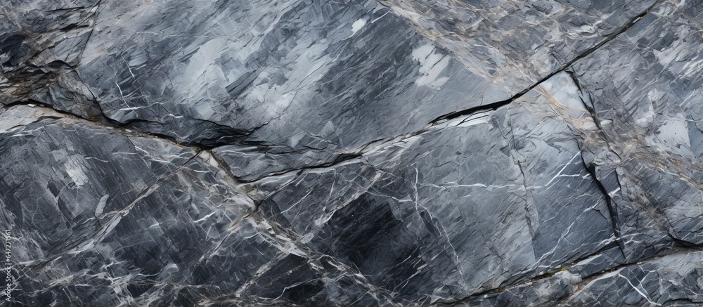 Close up of the polished granite surface texture