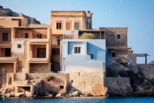 Deserted Greek Houses  photo