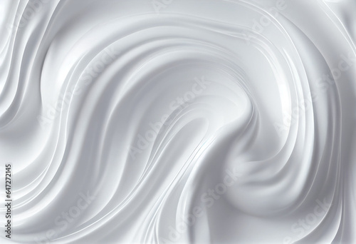 Texture of white yogurt, milk or cream surface , abstract background with liquid yoghurt. Generative AI