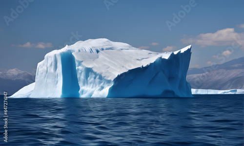 Massive iceberg in the sea