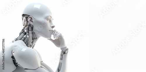 android robot thinking