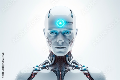 futuristic robot android 
