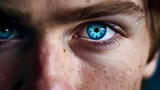 Blue Eyes - Close Up of Male Eyes