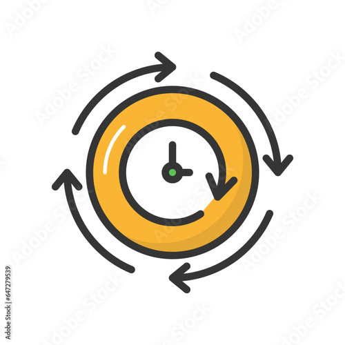 Clockwise Vector Icon

