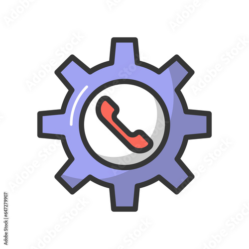 Call preferences Vector Icon

