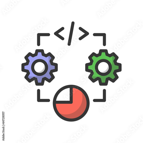 Coding preferences Vector Icon

