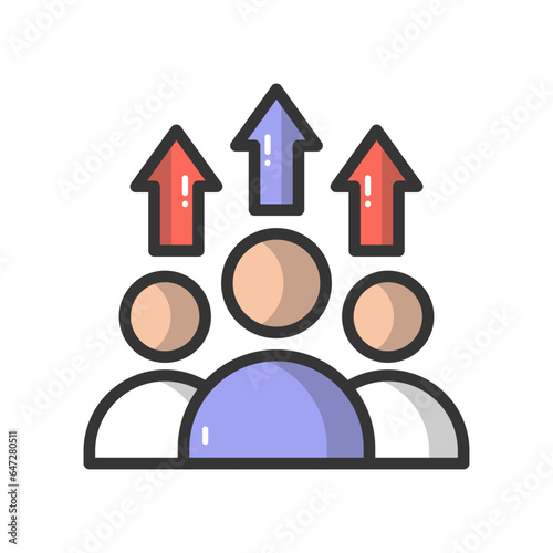 Team development Vector Icon

