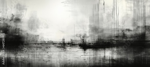 Abstract ink monochrome background. Generative AI technology.