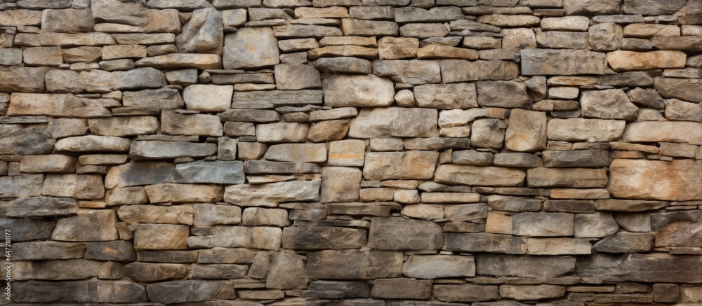 Fototapeta premium Background made of stone wall