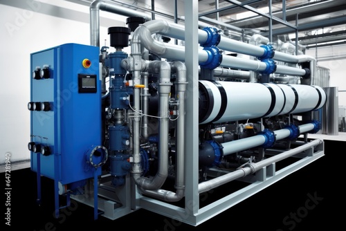 Reverse osmosis system for power plant. Automation of the industrial water treatment system, Generative AI