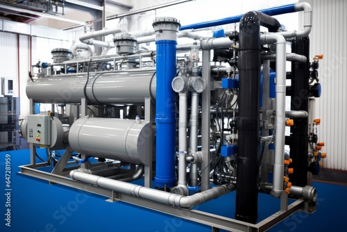 Reverse osmosis system for power plant. Automation of the industrial water treatment system, Generative AI