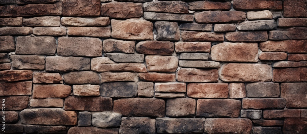 Obraz premium Background with texture for designing a brick and stone wall