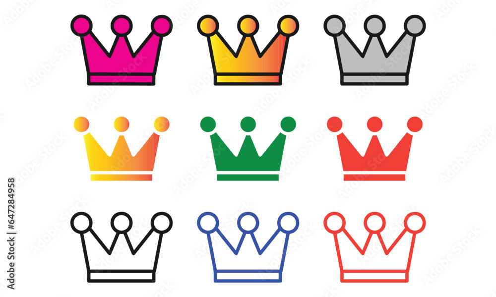King crown icon vector
King crown icon vector