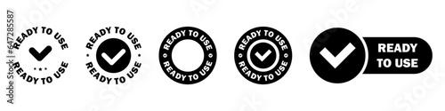 Ready to use - vector stickers for product packaging. Vector isolated on white.