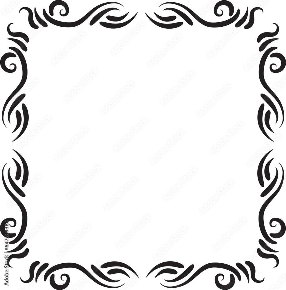 decorative square border frame outline decorative square border frame outline