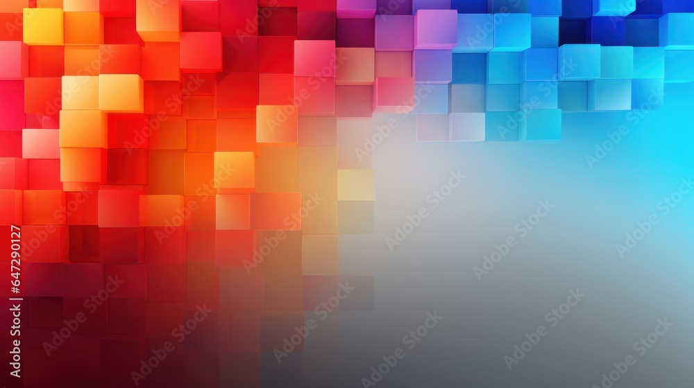 Design Template for Colorful Cubes