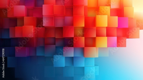 Design Template for Colorful Cubes