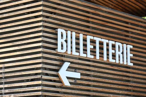 Foto billeterie billet spectacle bois