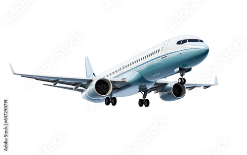 Aircraft Departure Isolated on a Transparent Background PNG. Generative AI