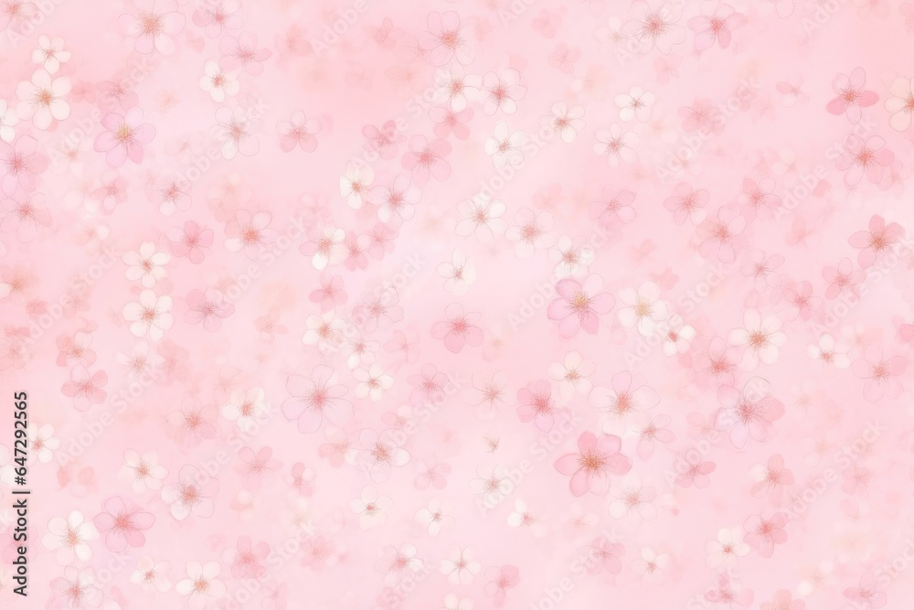 Colorful Tiny Pink Flower Watercolor Pattern Background. Wallpaper. Valentine's Day Banner. Abstract. Winter. Christmas. Generative AI