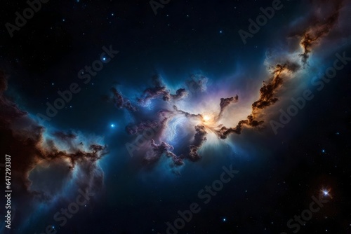 a breathtaking depiction of the Orion Nebula  a vibrant celestial nursery brimming with youthful  radiant stars  rendered with unparalleled realism and flawlessness - AI Generative