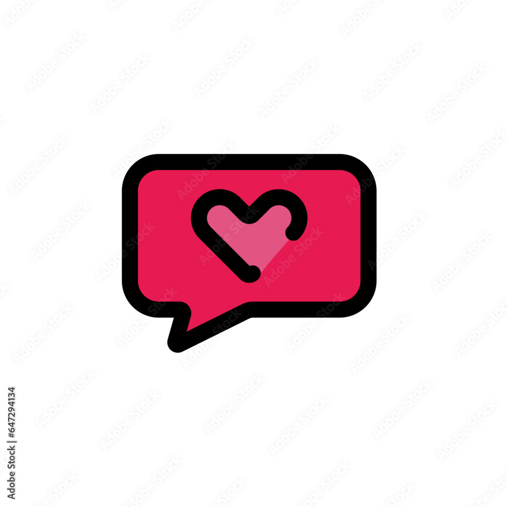 Love icon vector