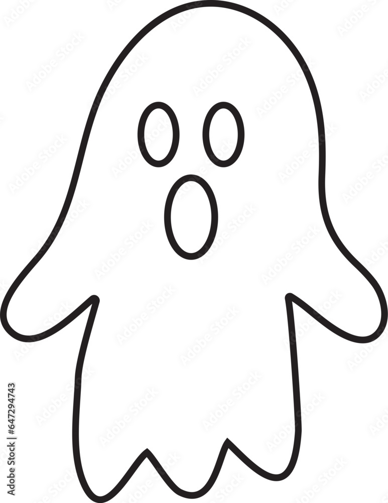 Halloween Ghost Outline Halloween Ghost Outline