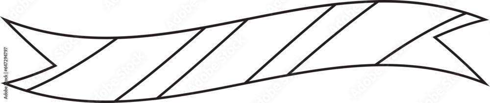 Halloween Ribbon Outline Halloween Ribbon Outline