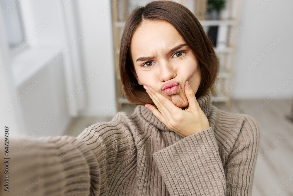 smartphone woman phone selfie camera young home photo mobile emotion blogger smartphone woman phone selfie camera young home photo mobile emotion blogger