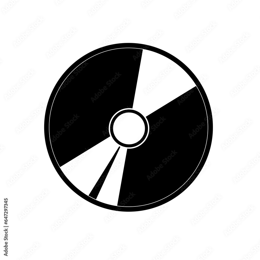 CD or DVD cassette icon vector with trendy design CD or DVD cassette icon vector with trendy design