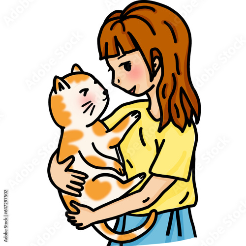 parent and pet, cat