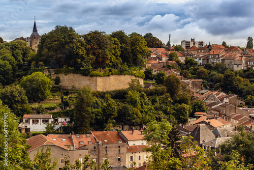 Val de Briey, Meurthe-et-Moselle, panoramic view of the ramparts and the city photo