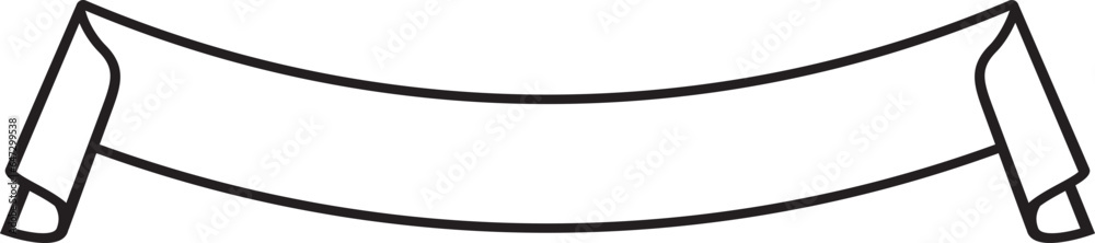 Ribbon Banner Outline Ribbon Banner Outline