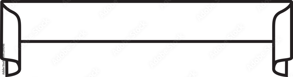 Ribbon Banner Outline Ribbon Banner Outline
