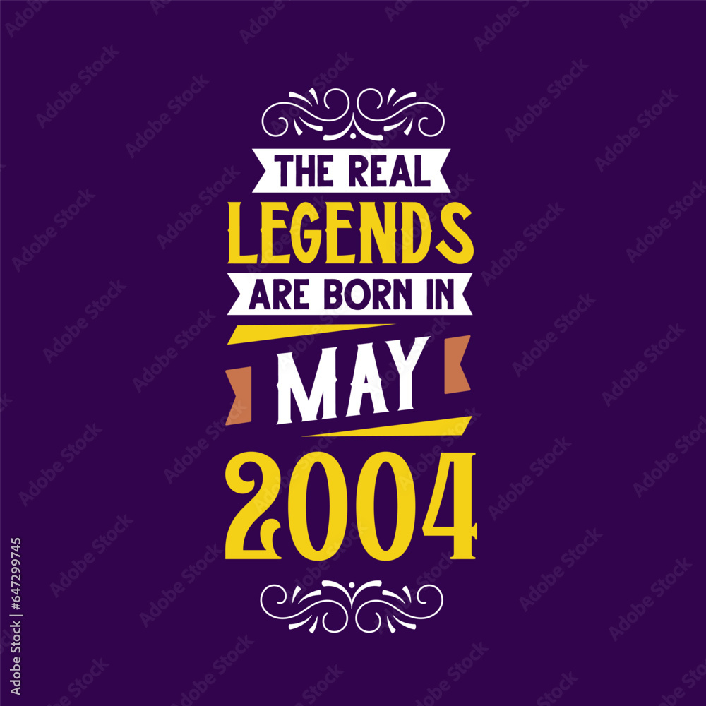 The real legend are born in May 2004. Born in May 2004 Retro Vintage Birthday