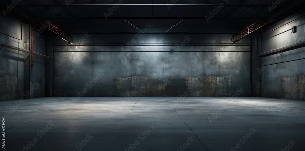 empty warehouse, generative ai empty warehouse, generative ai