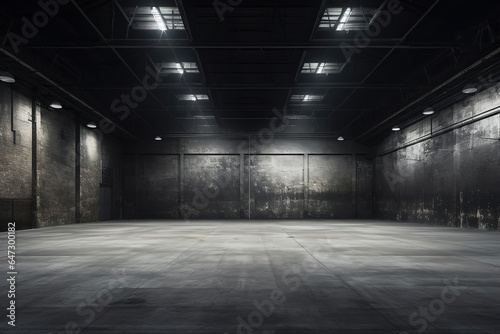 empty warehouse, generative ai  © vvalentine