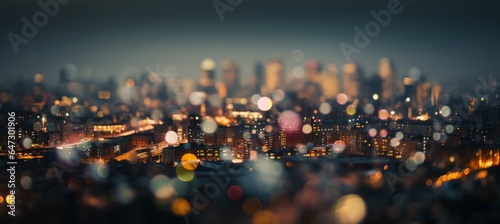 Wallpaper Mural Night city. Generative AI technology. Torontodigital.ca