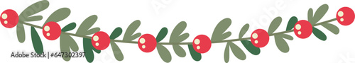 Christmas Floral Garland