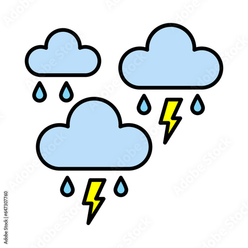Thunder strom Icon Design
