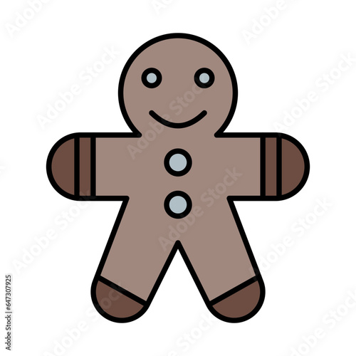 Gingerbread Man Icon Design