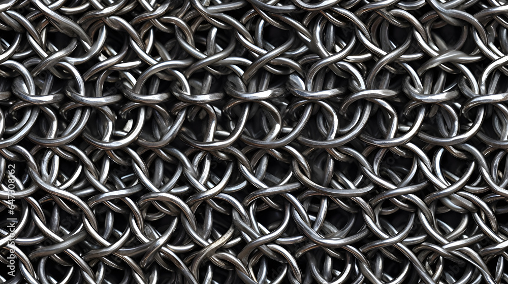 Seamless Tile - Chainmail Chain Mail Armor, Macro, Repeating - Generative AI Seamless Tile - Chainmail Chain Mail Armor, Macro, Repeating - Generative AI